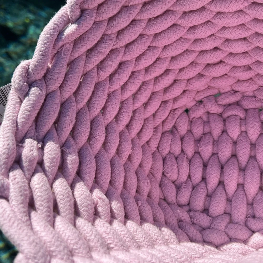 Chunky Woven Knit Basket/Pot - Picture 8 of 12